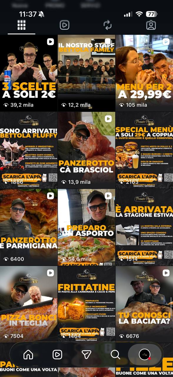 Feed TikTok Pronto Pizza La Bettola
